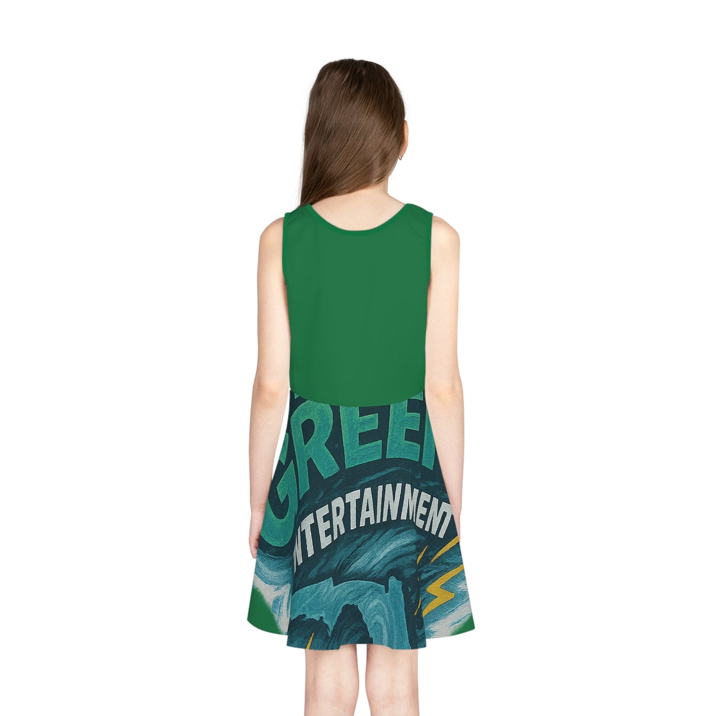 Fun Girls' Sleeveless Sundress - State Greens Design for Summer Events