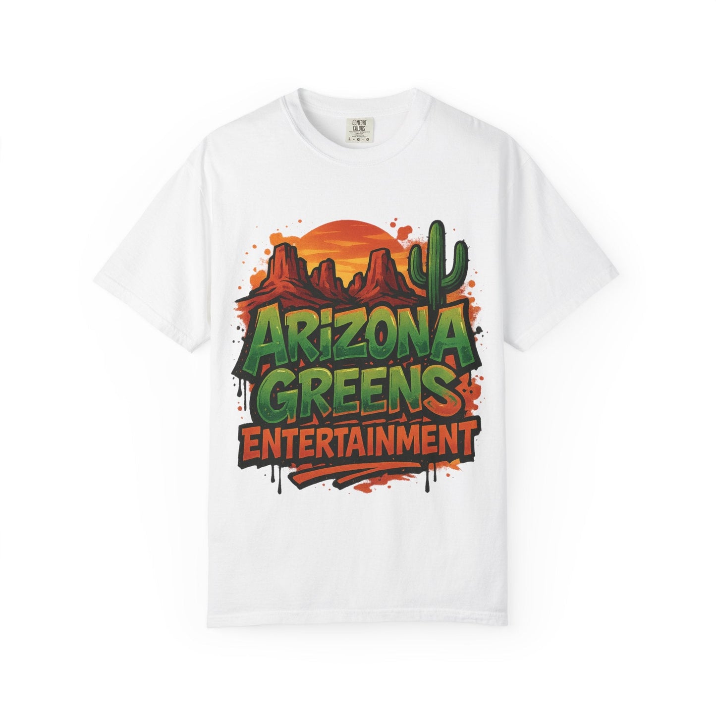 Arizona Greens Unisex Garment-Dyed T-Shirt, Vintage Style Tee, Gift for Outdoors Enthusiasts, Summer Fun Shirt, Southwest Apparel