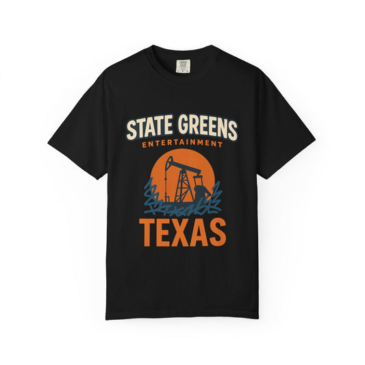 Texas State Greens Unisex T-Shirt | Retro Aesthetic, Casual Wear, Gift for Texans, Outdoor Adventure, Music Festivals, Holiday Tee