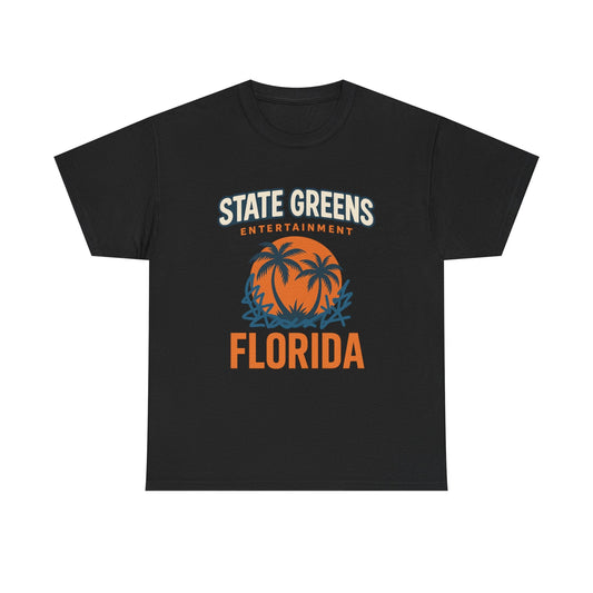Florida State Greens T-Shirt, Casual Summer Wear, Unique Gift for Floridians, Travel Souvenir, Beach Party Shirt, Unisex Top, Cotton Tee