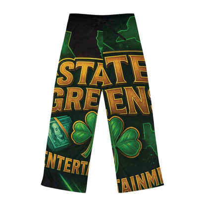 Lucky State Greens Women's Pajama Pants, Cozy Loungewear, St. Patrick's Day Gift, Fun Sleepwear, Relaxation Essentials