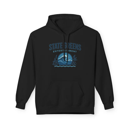 Ocean Lover Hoodie, Beach Day Pullover, Festival Sweatshirt, State Greens, Cozy Graphic, Unisex Midweight Softstyle Fleece Hoodie