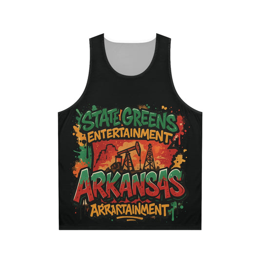 Arkansas State Greens Unisex Tank Top - Fun Summer Vibe, Perfect for BBQs, Festivals, Outdoor Events, Gifts for Him/Her, Casual Wear
