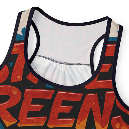 Mississippi State Greens Women's Tank Top, Vibrant Graphic Summer Top, Perfect for Festivals, Warm Weather Wear, Gift for Mississippi