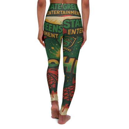 Ohio-Themed High Waisted Yoga Leggings | Comfortable Workout Wear, Fitness Fashion, Gift for Yogis, Active Lifestyle