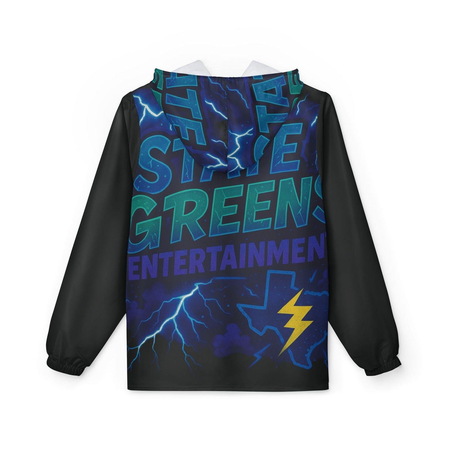 Electric Vibes Windbreaker Jacket - Festival Fashion, Stylish Rain Jacket, Casual Outerwear, Unisex Jacket, Outdoor Gear