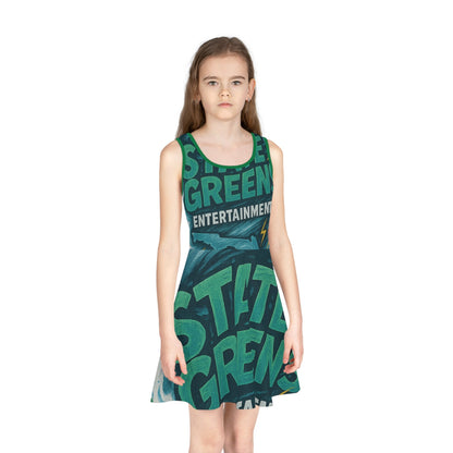 Fun Girls' Sleeveless Sundress - State Greens Design for Summer Events