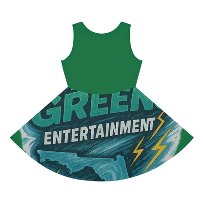 Fun Girls' Sleeveless Sundress - State Greens Design for Summer Events