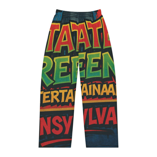 Colorful Women's Pajama Pants, Fun Sleepwear, Casual Lounge Pants, Hipster Homewear, Unique Gift for Her - Comfy PJs, Trendy Loungewear,