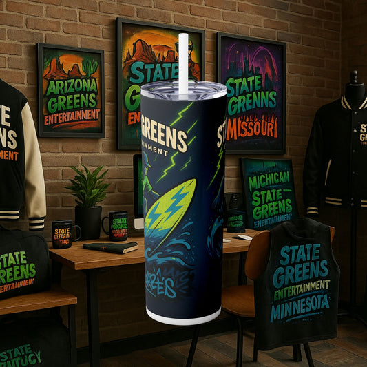 Modern Minimalist Skinny Tumbler with Straw, 20oz - Perfect for On-The-Go Drinks, Sleek and Stylish Beverage Container, Portable Travel Cup,