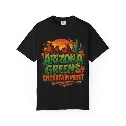 Arizona Greens Unisex Garment-Dyed T-Shirt, Vintage Style Tee, Gift for Outdoors Enthusiasts, Summer Fun Shirt, Southwest Apparel